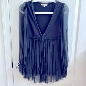 Dark grey/soft black women cardigan size XS